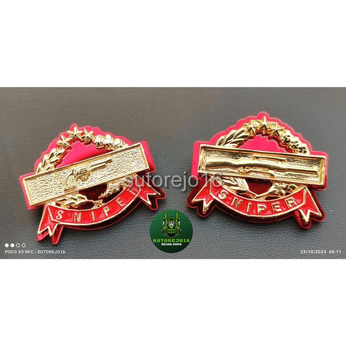 brivet brevet wing polisi polri sniper laras panjang dan pendek