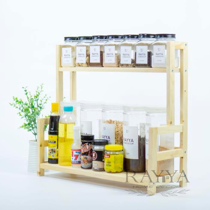 Rak susun bumbu dapur ukuran besar besar part 2 Dapur