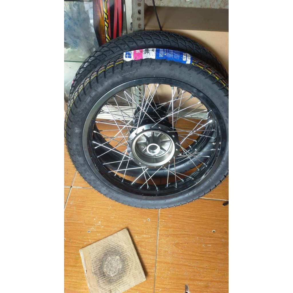 Velg rx king hitam glosy jari jari tdr 160x185 ring 18 plus ban