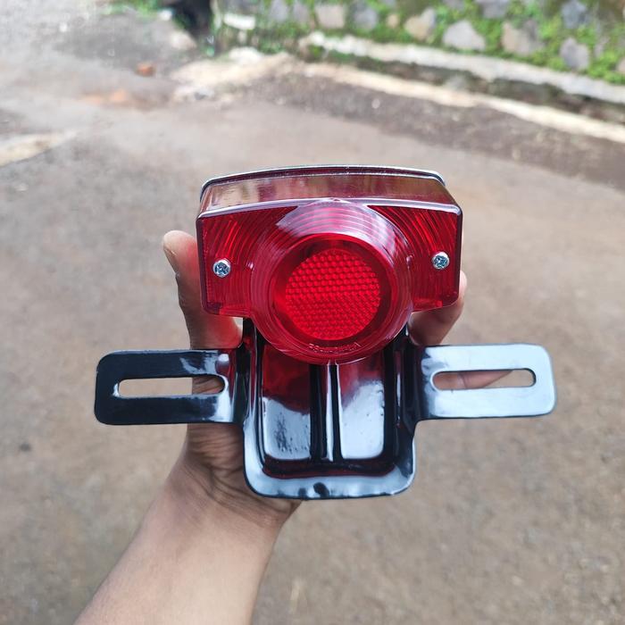 Stoplamp Cb 450 Merah Fullset Dudukan Stop Monkey Pangkon Cb450 Stoplamp Cb450 Braket Stop Cb 100