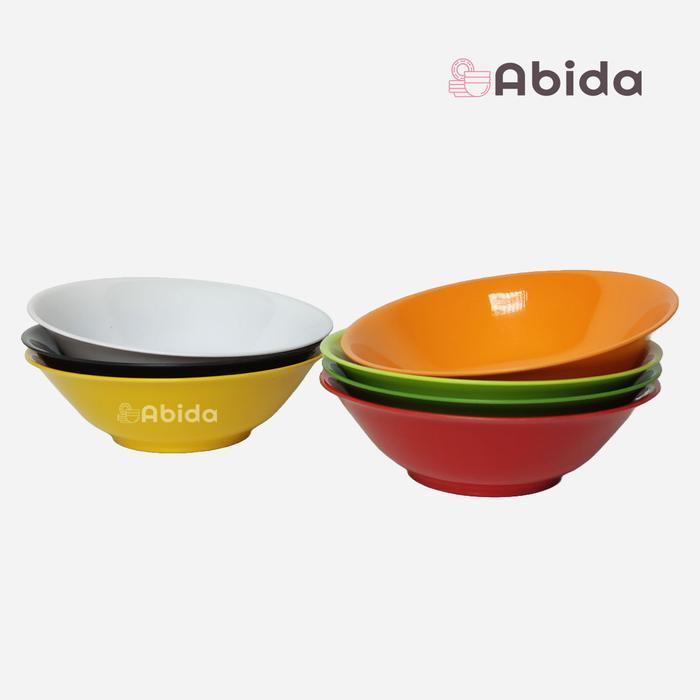 Abida 1 Lusin Mangkok Melamin 7 inch - Mangkok Bakso Mangkok Mie G907