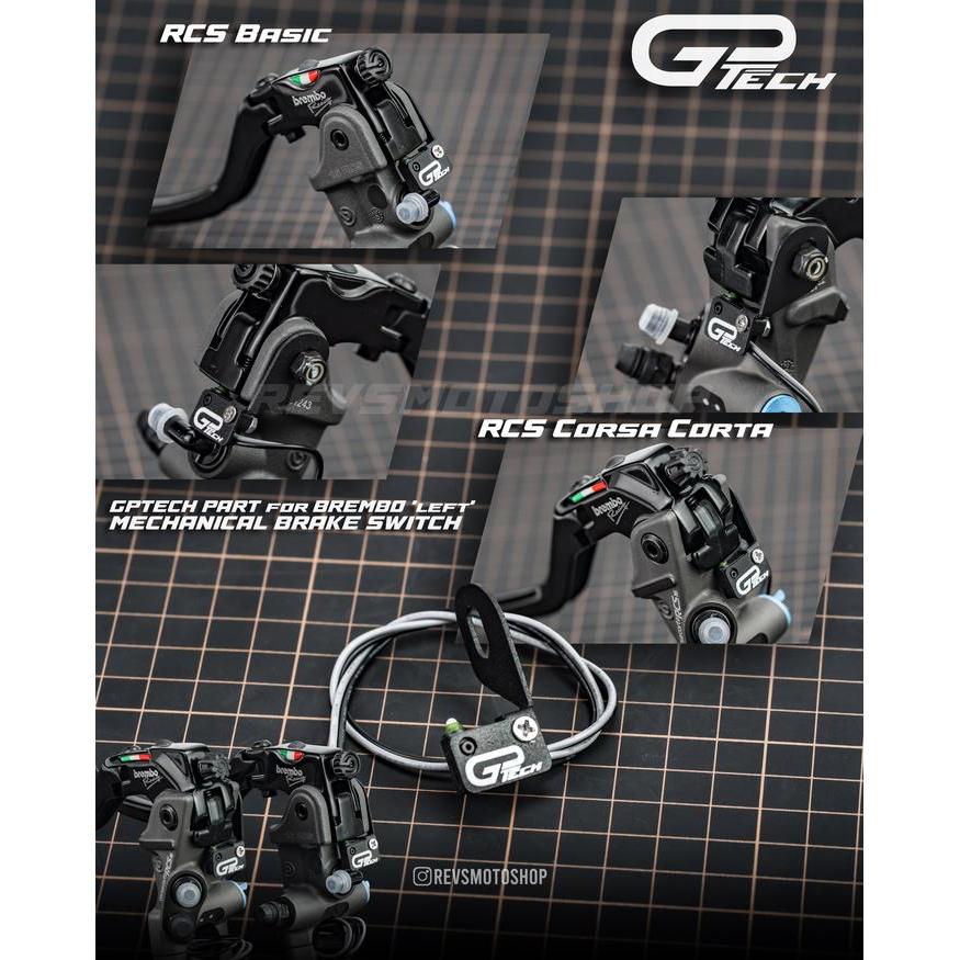 Brembo Mechanical Brake Switch / Switch Rem Master Brembo 'Kiri/Left' By Gptech