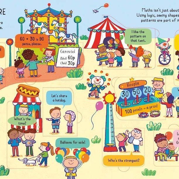 Look Inside Maths Usborne English Book