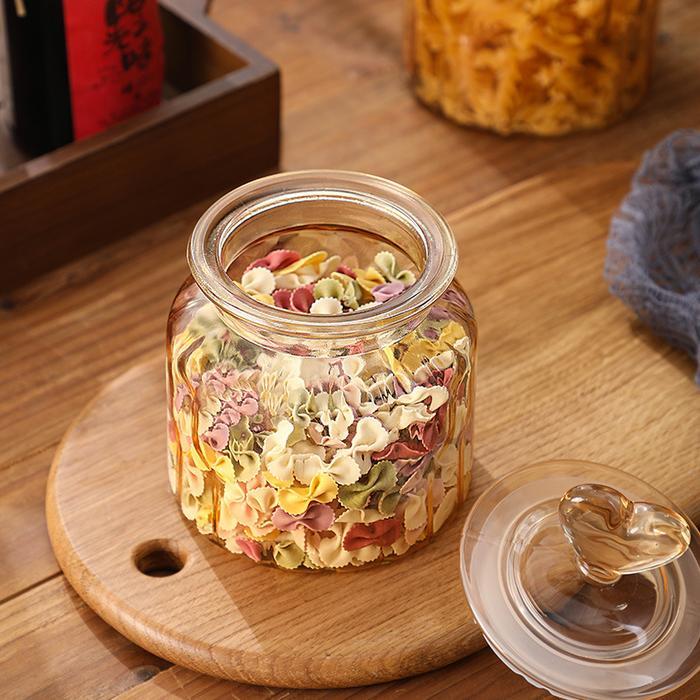 Ezrarya Toples Kaca Toples Makanan Biskuit Kacang Toples Tutup Kaca Bening