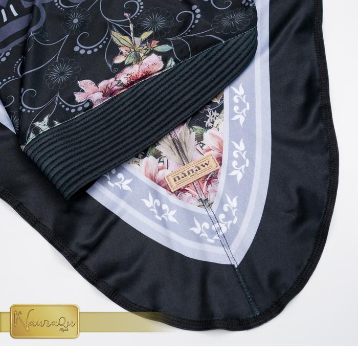 Jilbab Instan Bergo Motif Printing Jersey Premium Flow Muslim Kerudung Wanita Dewasa Panjang Khimar