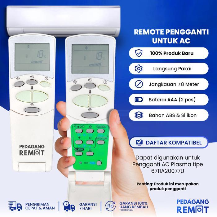 Termurah Remot Pengganti Untuk Remote Ac 6711A20077U Plasma