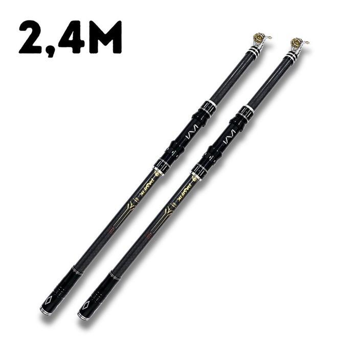 TERLARIS Joran Laut High Carbon Action Medium Joran Pancing Teleskopik Super Kuat dan Ringan untuk