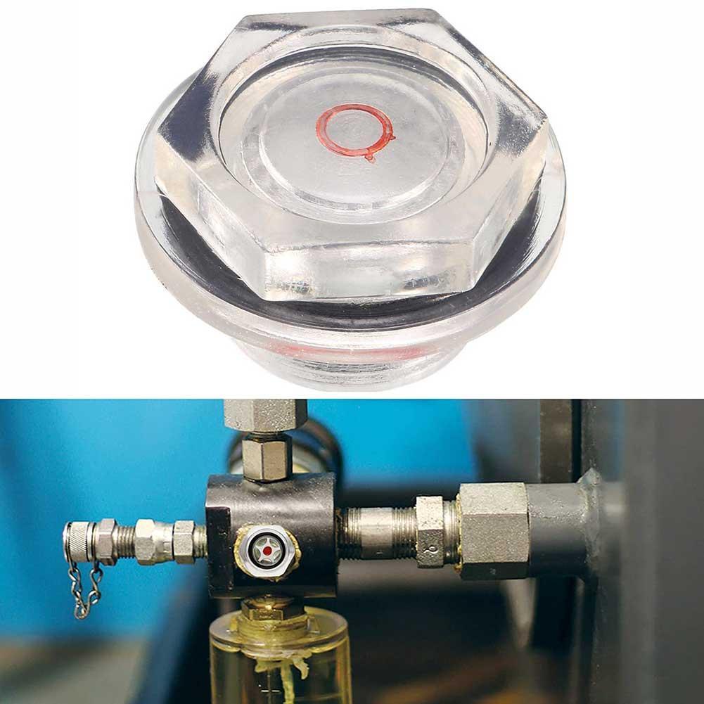 1pc Oil Level Sight Glass G3/4 Male Thread Air Compressor Fittings Clear Plastic Oil Sight Glass 38