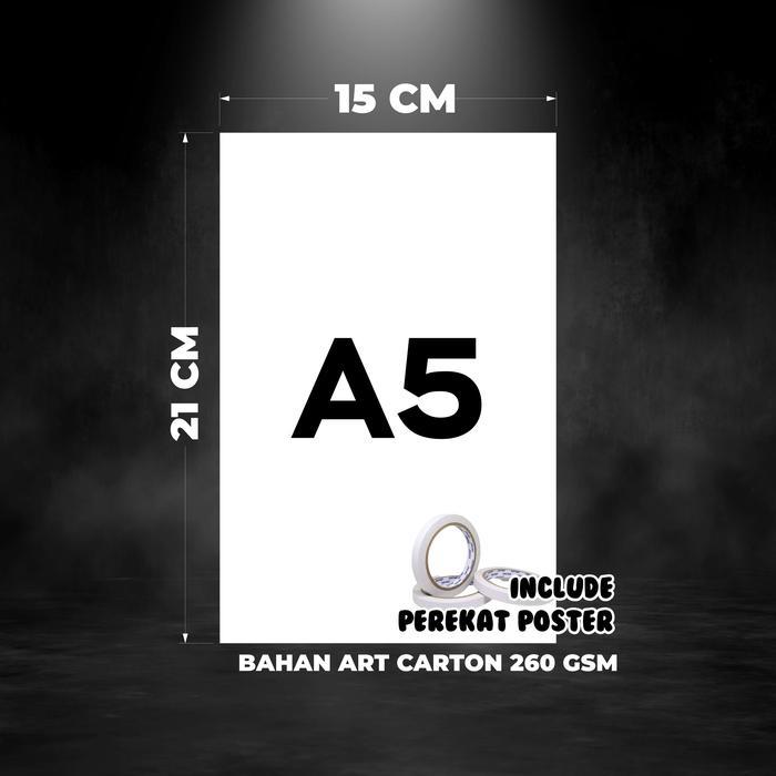 Poster Playlist Band Hindia - 12PCS - Size A5