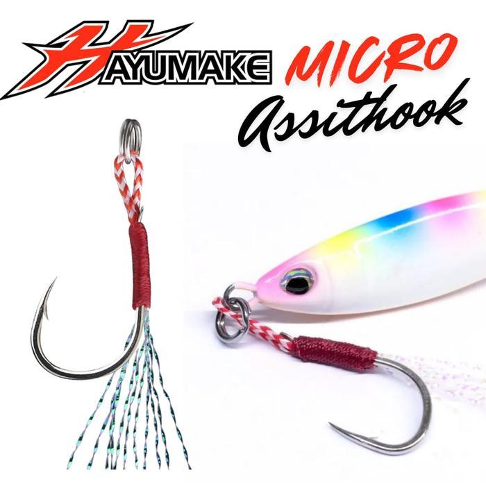 HAYUMAKE Micro Assist Single Hook - Untuk Micro jigging - Light Jigging - Cast Jigging - Shore