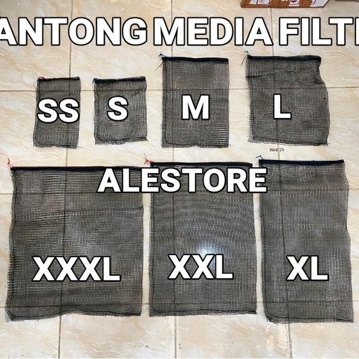 Kantong Waring Jaring Media Filter Wadah Waring Media filter Tempat Pembungkus Media Filter Filter
