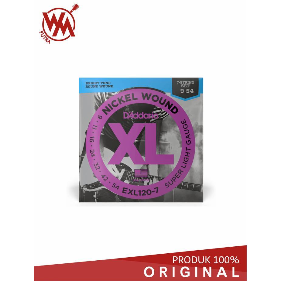 DADDARIO GUITAR STRING SUPER LIGHT 7 STRING EXL 120-7 / STRING GITAR