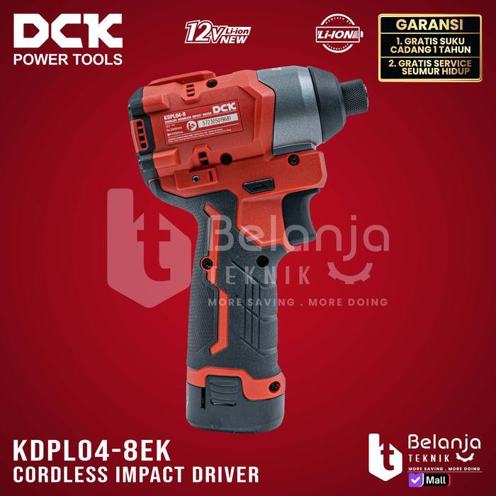 DCK Brushless Impact Driver Cordless 12V KDPL04-8Z Bor Obeng Unit Only