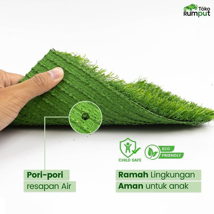 Karpet Rumput Sintetis, Rumput palsu, Rumput Swiss 2 cm