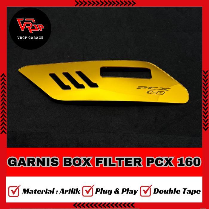 "New" Garnis Box Filter PCX 160 2021-2025/ Garnish Tutup Hawa PCX 160