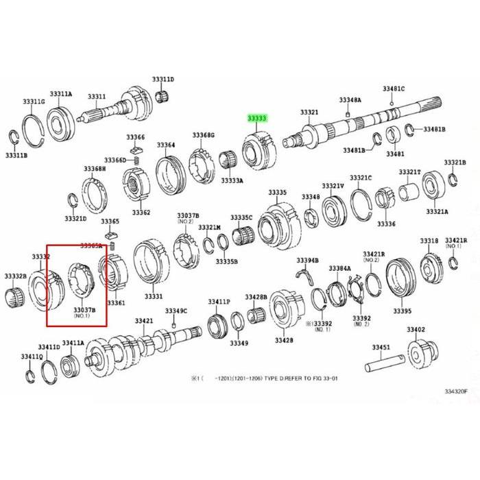 Limited Ring Set Gigi Synchronizer Hilux 33037-35Xnx Ori Terlaris