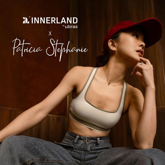 Ubras Innerland Sport Bra Breeze White X Patricia Stephanie / Sport Bra Olahraga Running Gym Yoga