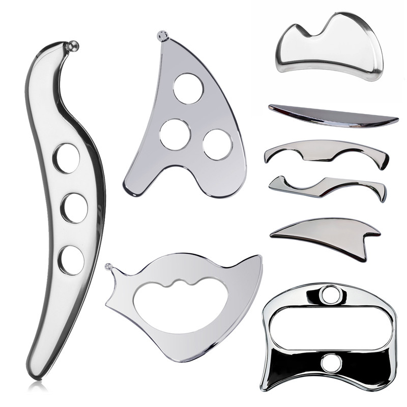 Stainless Steel Gua Sha Scraping Board Iastm Therapy Massage Tools Deep Tissue Massager Guasha