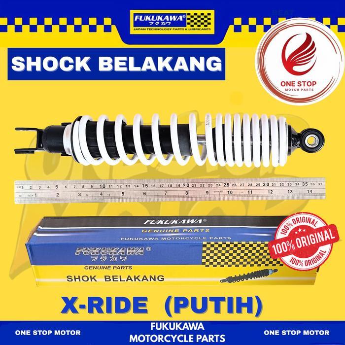 Shockbreaker X-Ride Fukukawa Shok Belakang X-Ride 115 Hitam Dan Putih Asli Original Fukukawa