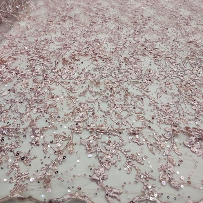 Kain Brokat Mewah Brukat Tile Kain Tulle Bordir Bahan Tile Korea_Bw