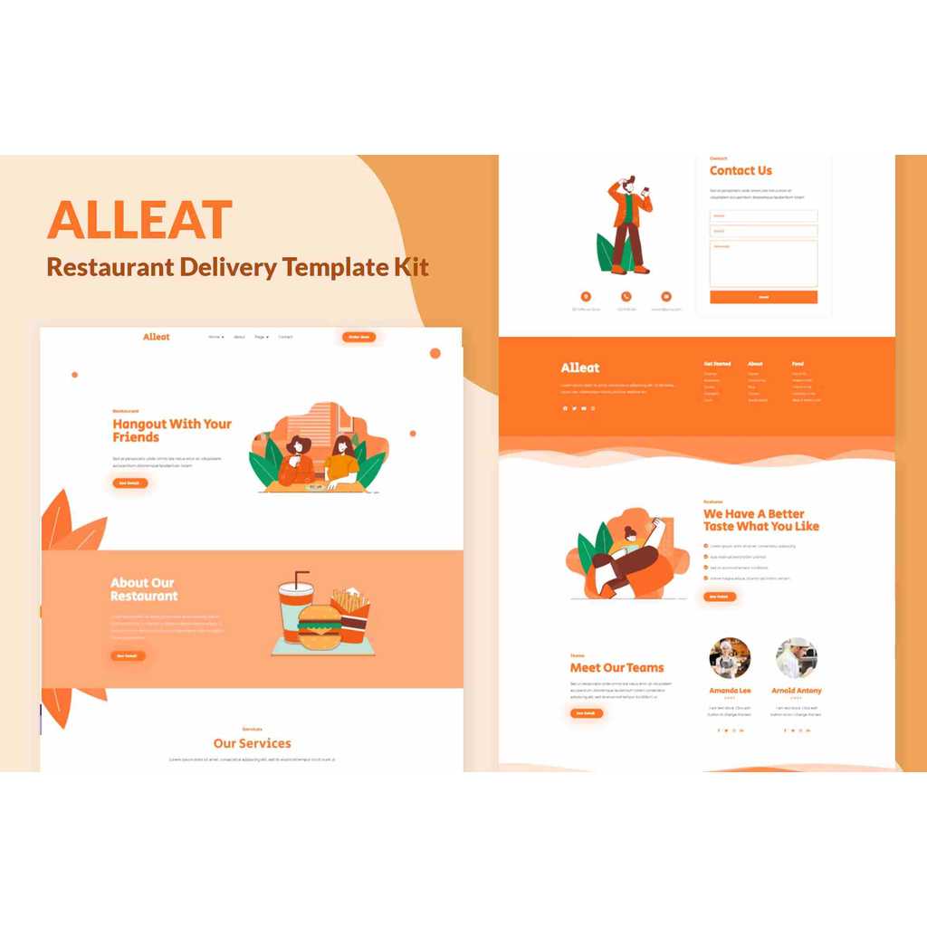 Alleat – Restaurant Elementor Template Kit
