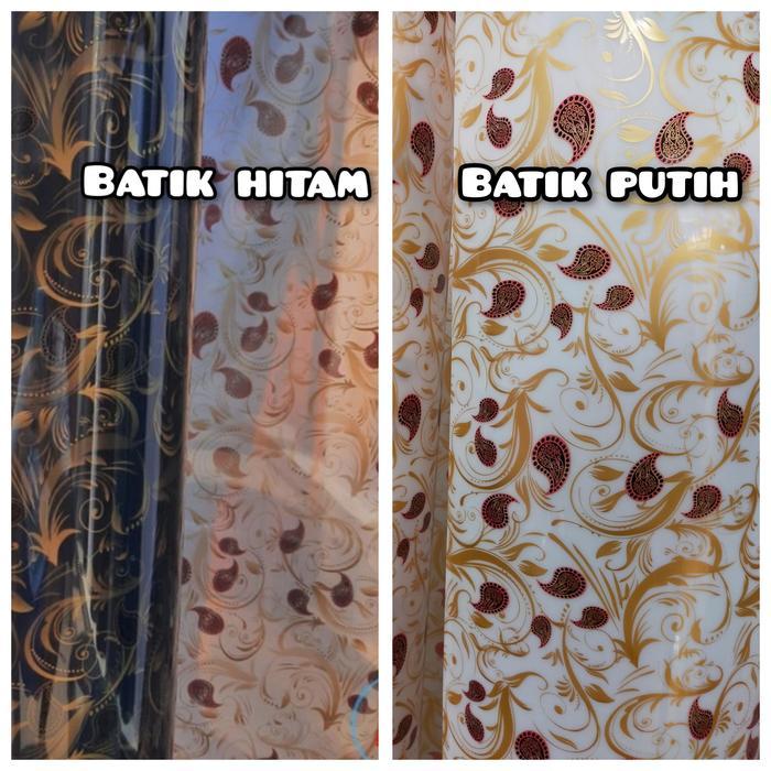 Fiber Pagar Plastik Penutup Pagar Hitam Motif Batik Harga Permeter