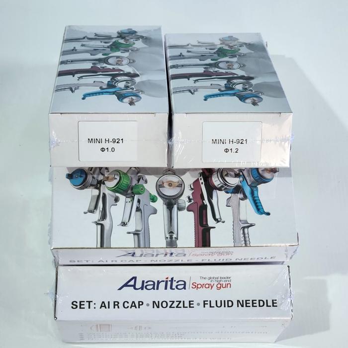 Nozzle Kit Spray Gun Auarita H921 Cap Needle Original H-921