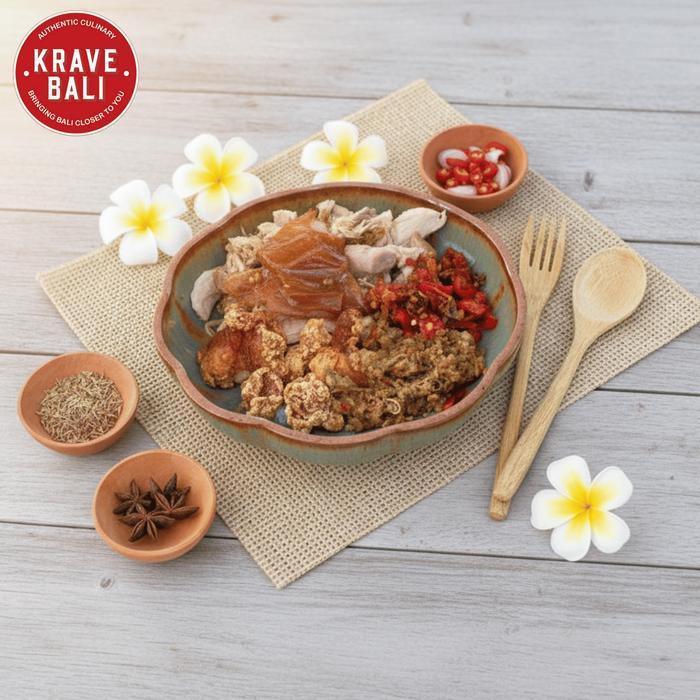 KRAVE BALI Bigul Pak Dobiel Babi Guling Komplit Dobil 170 Gram - Makanan Khas Bali Asli