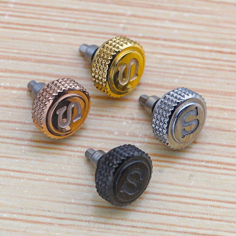 Knurl 7 mm Screw-in S Logo Watch Crown Fit NH35 NH36 Movement Case Seiko SKX007 SKX009 SKX011 SRPD