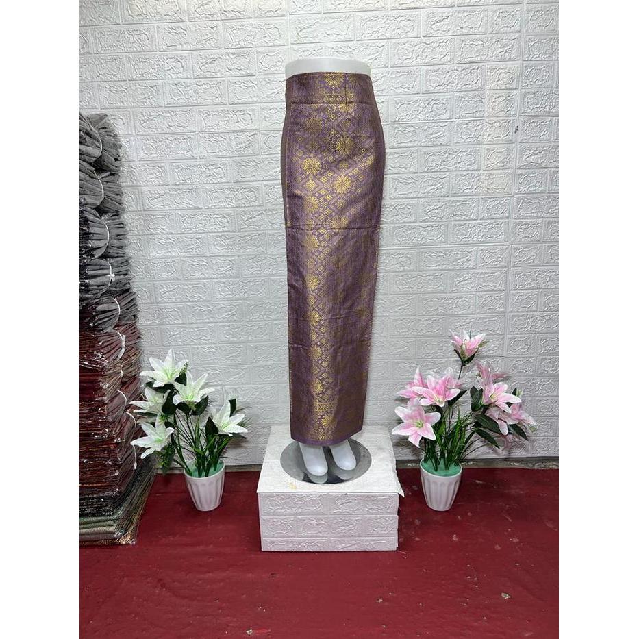 READY Rok lilit songket Palembang _rok songket Palembang _bawahan kebaya Bawahan Kain rok sobek