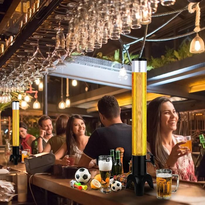 Ice Cube Beer Tower Dispenser / Botol Tower / Bir Tower Lampu LED