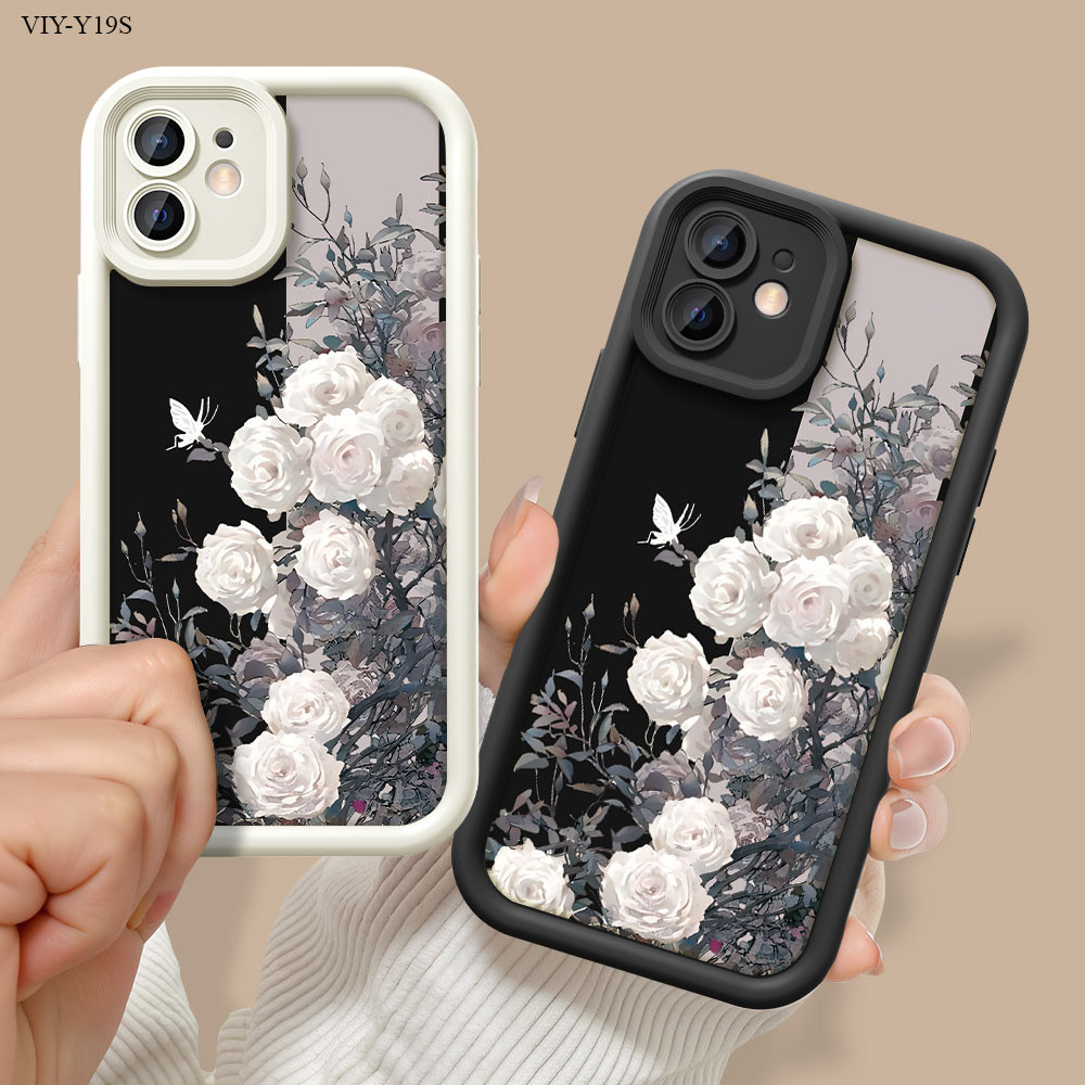 Softcase Bunga Hp Casing For VIVO Y19S Y400 Y100 Y36 Y27 Y27S Y21 Y21S Y21T Y21A Y33S Y33Y Y29 Y28 4