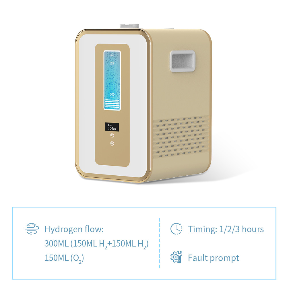 Medical 300ml Hydrogen Water Generator Hydrogen Inhalation Machine H2 O2 HHO Double Outlet Hydrogen