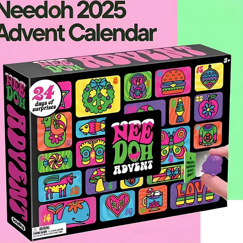 SPECIAL Christmas 2025 Nee Doh Advent Calendar Gift 24 Day Countdown New Year Family Friends Childre