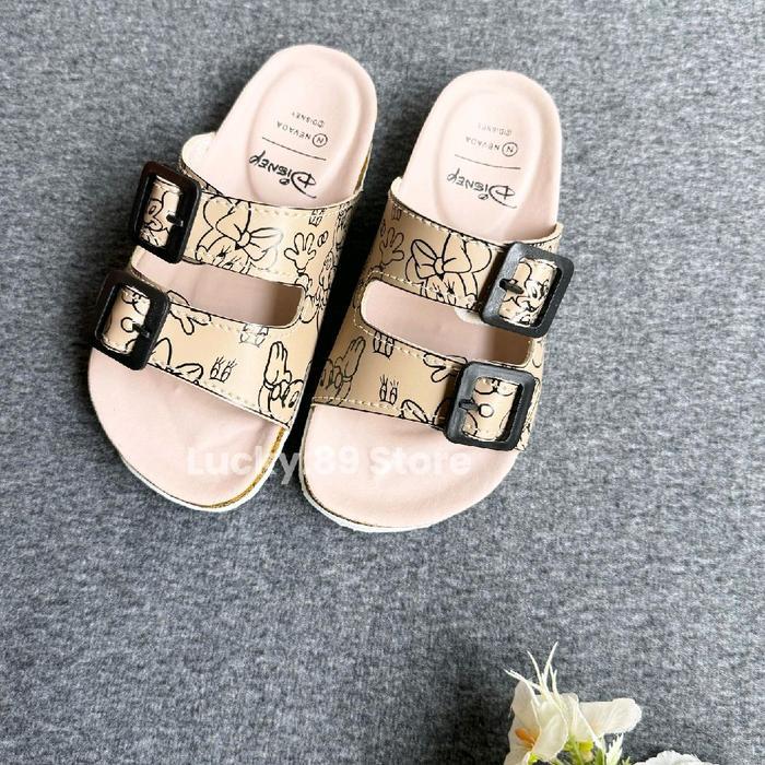 Nevada Disney Sandal Puyuh Anak Sendal Anak Ban 2 Elegan & Fashionable Untuk Laki-Laki Dan Perempuan
