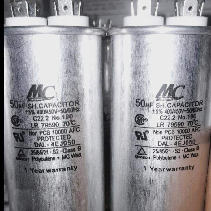 KAPASITOR AC MC 50UF 450V KAPASITOR AC 50UF MICHICON - MC