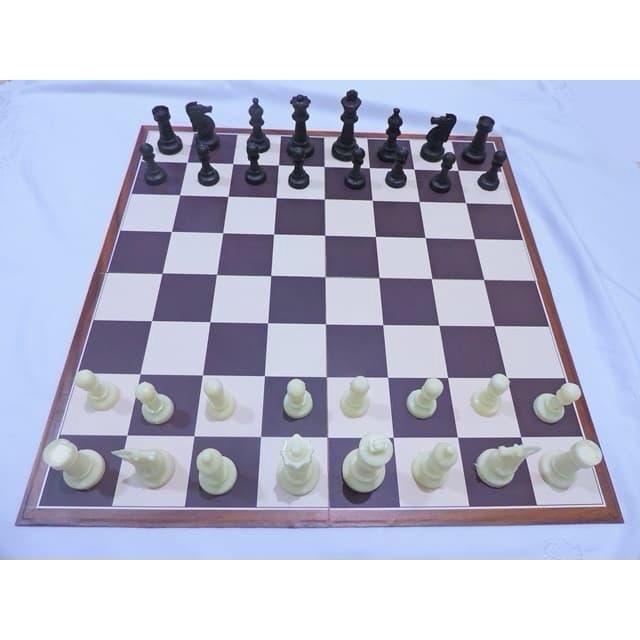 Best Seller Catur Plastik Lengkap Papan + Bidak + Tas Original