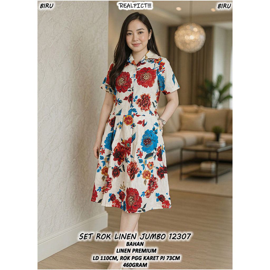 SET ROK LINEN JUMBO 12307 #STOKADA#ORDERAJA