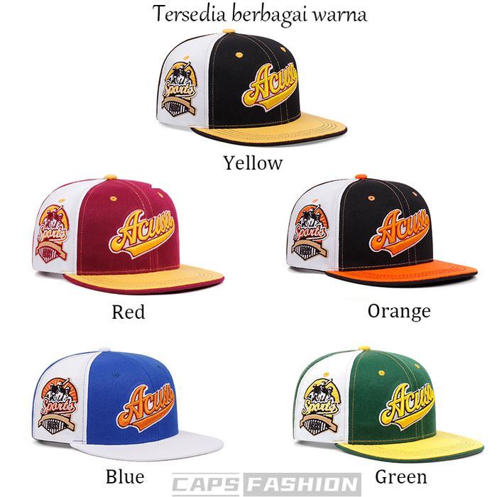 Ready Topi Snapback Fashion distro pria Topi baseball bordir ACUSA hip-hop caps hatukuran besar