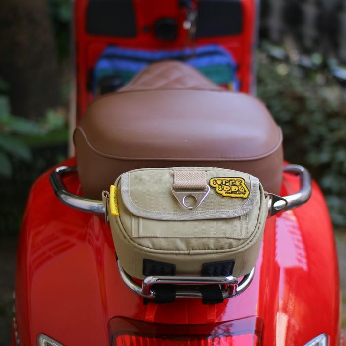 Tas Backrack Belakang Behel Belakang Vespa Seri Coklat Khaki