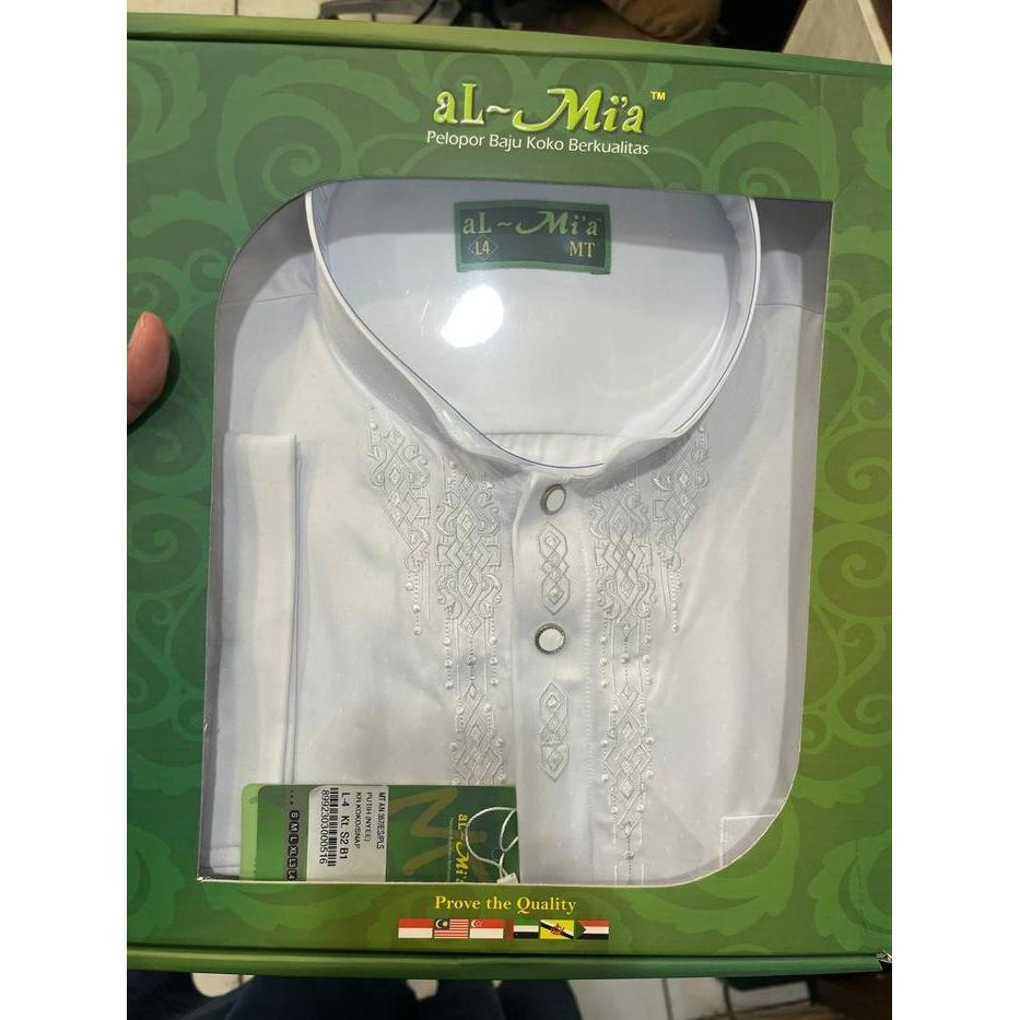 Baju Koko Al-Mia ANT357 Jumbo Lengan Panjang