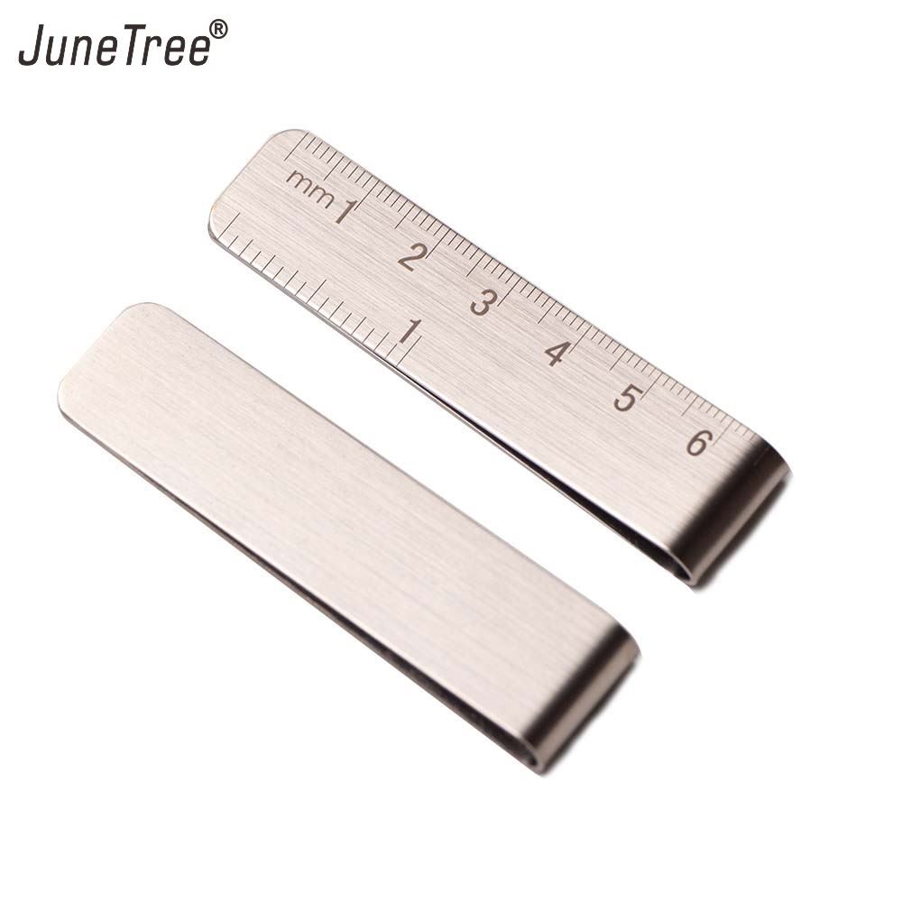 Traveler Notebook Notepad Diary Book Fitting Metal Leather Pen Holder Pen Clip Graduation Ruler