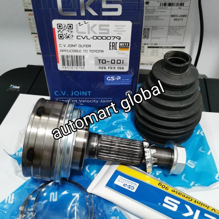 Cv Joint Luar Soluna Corolla Gl Great Lks