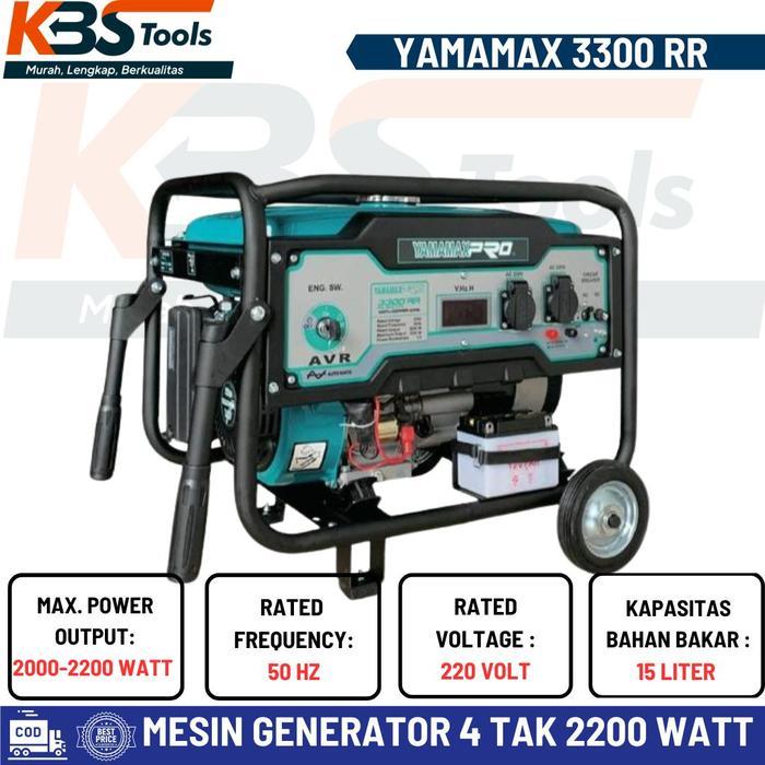 Mesin Generator Yamamax Pro 3300 RR 2200W Genset Bensin 4 Tak 2200 Watt