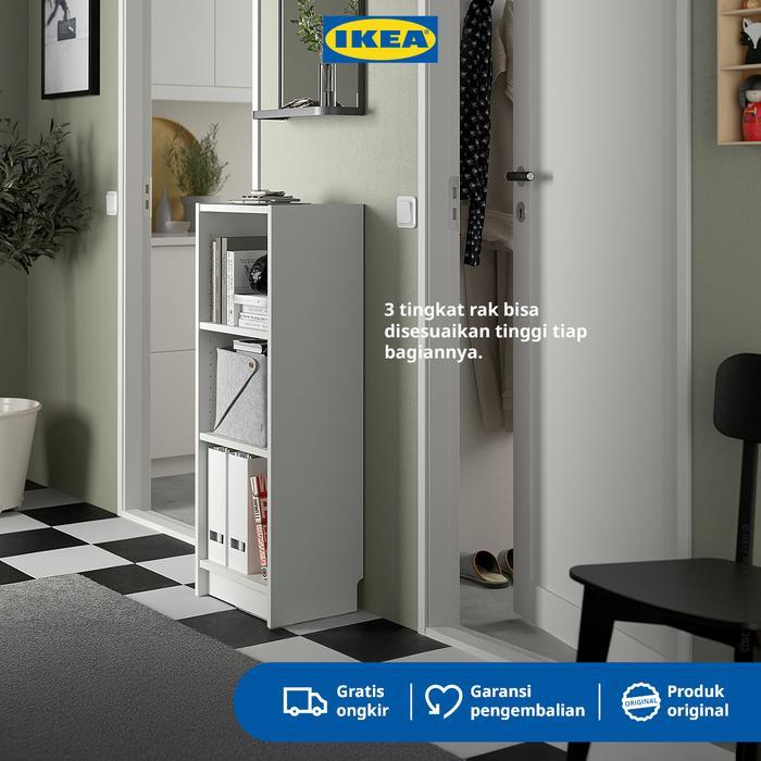 Ikea Billy Rak Buku Serbaguna Putih 40X28X106Cm