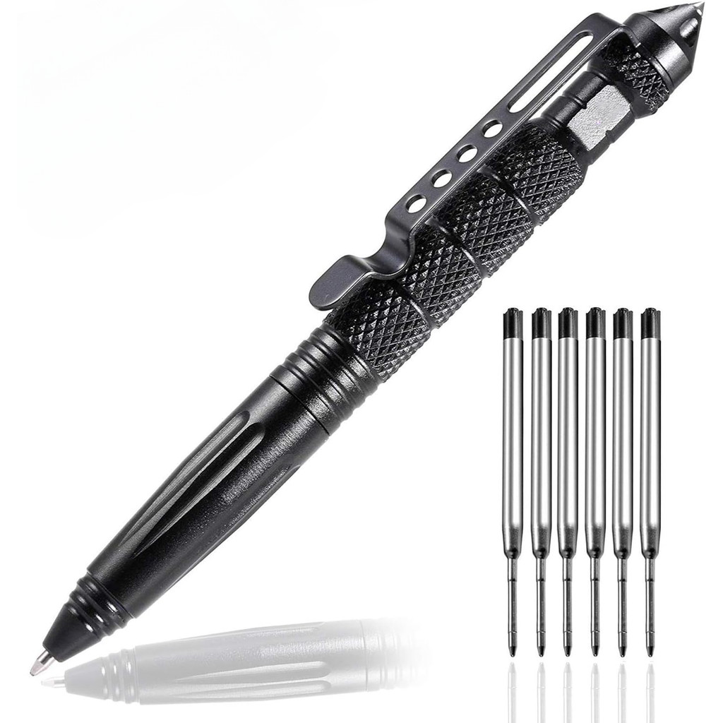Military Tactical Pen, Professional Self Defense Pen, Emergency Breaker Pen - Tungsten Steel,