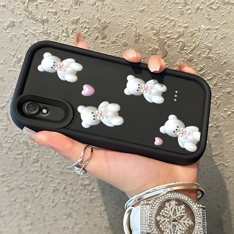 Casing Hp Untuk Xiaomi Redmi 9A Redmi 9i Redmi 9T Redmi 9 Power Case Beruang putih Kasing Softcase R