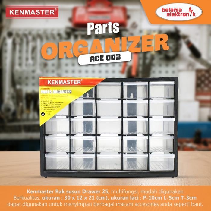Rak Susun Drawers 25 Komponen KENMASTER Mini Box Organizer RAK016