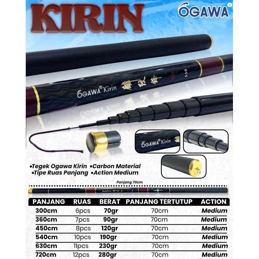 JORAN PANCING TEGEK OGAWA KIRIN 360 450 540 CARBON