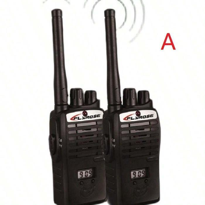Flyrose Walkie Talkie Ht Mainan Anak 2Pcs Bonus Baterai 9V Nirkabel Radio Dua Arah Elektrik Untuk